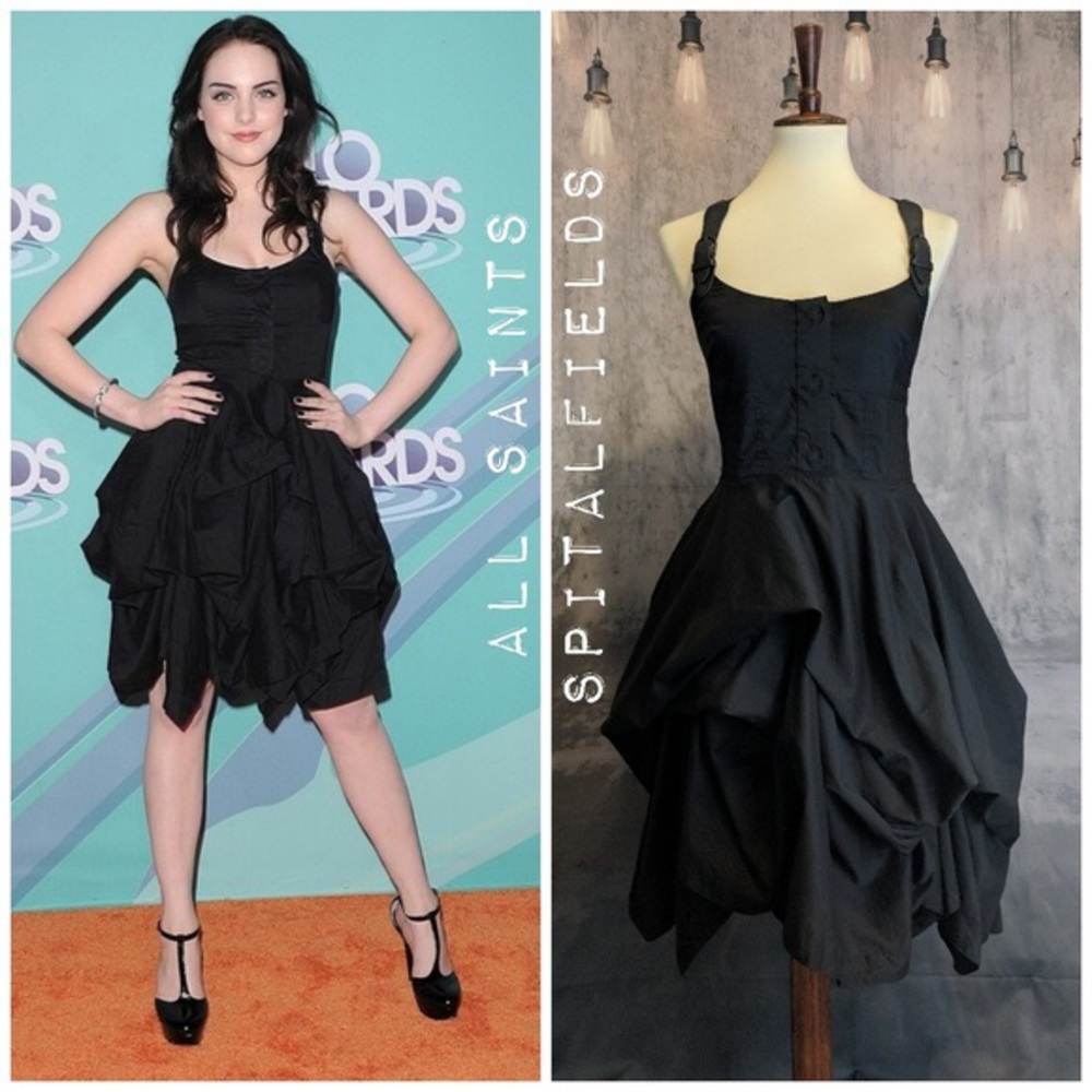 All Saints Melody Goth Dress Sz UK 6